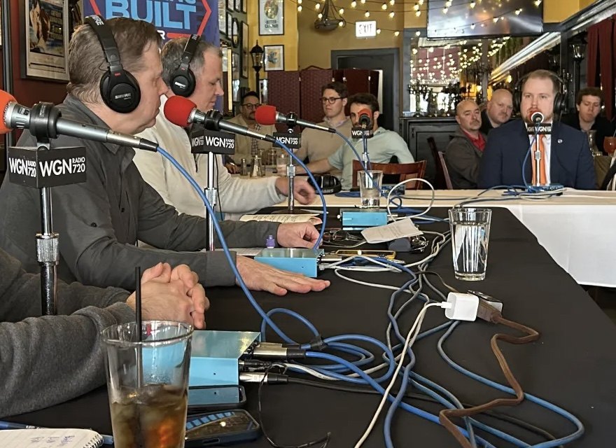 Attorney Alexander Dunn appearing on The Workers' Mic on WGN Radio
